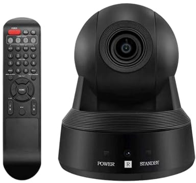 1. Webcam de conférence USB 1080p avec télécommande pour le streaming en direct et les réunions d'affaires en ligne Webcam pour la vidéoconférence
