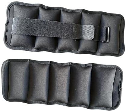 KESOTO 1 Paar Fußgewichte Knöchelgewichte Handgelenkgewichte Trainingsgewichte mit Eisensandfüllung für Progressive Widerstandserhöhung für Lauftraining Core, 2 Pfund