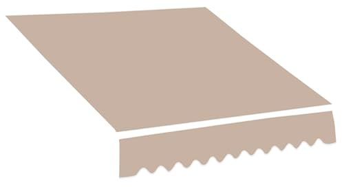 Tessuto Di Ricambio Per Tende Da Sole Telo Di Ricambio Per Tende Parasole Retrattile Telo Per Tende Da Sole 1.50m 2.60m 3.50m 5.80m 6.0m 7.0m Senza Telaio(Khaki,3x2.50m)