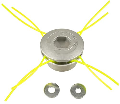 HUAREW Aluminio Cabezal Desbrozadora, Desbrozadora Repuestos | Universal Cabezal Hilo Aluminio Cortacésped Duradero para Desbrozadora de Césped