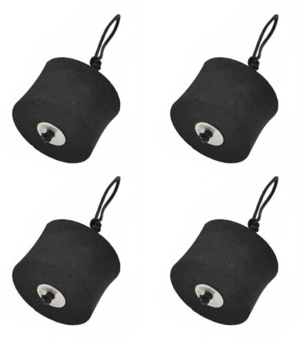 Generic 4 Pezzi Tappo Scarico Kayak Chiusura Accessorio Canoe Tappo EVA Cilindrico Leggero Inserimento Veloce Adatto per Sport Vacanze Attività Ricreative, Grande
