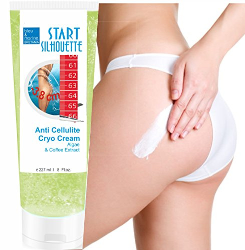 bleumarine Bretania - Anti-Cellulite Schlankheitscreme | Kryo-Effekt | Camphre Minze Algen Kaffee | Entschlackungsmeister | Detox Effekt | Hochwertige Stoffe, 200 ml