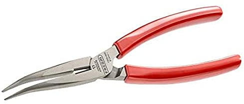 Facom Halbrunde Kurzzange, PVC-Griff, PVC, Rot, 200 mm