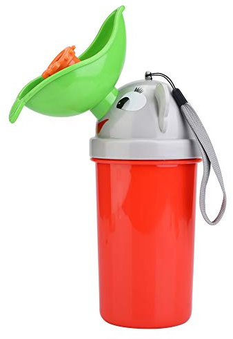 Orinatoio Portatile per Bambini Bambino Piccolo Vasino per la pipì Bambino Mini servizi igienici di emergenza all'aperto per Ragazzo Ragazza per Case Auto Viaggi e Campeggio (Red)