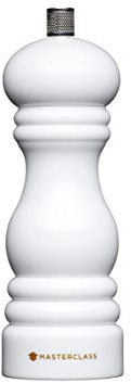 MasterClass Molinillo de Pimienta o Sal con Tapa Intercambiable, Blanco, 17cm