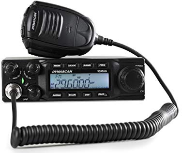 Dynascan - Transceptor Móvil para Radioaficionado de 10 Metros FM, Am, USB y LSB, DYNASCAN 10M66 | Potencia de RF 15W/45W/60W Pep | Función Echo | 40 Canales Programables | Menú de Funciones Flexible