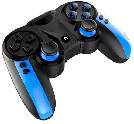 MYYINGELE sans Fil Manette de Jeu Bluetooth sans Fil,Gamepad Manette de Jeu Fonction Turbo et Design Antidérapant pour iOS,Android,Téléphones Tablettes, TV Android et PC Android/iOS, Black