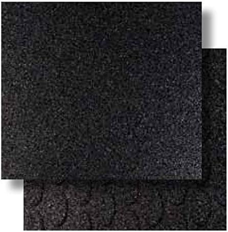 N. 1 scatola di 4 Piastrelle in gomma anticaduta cm 50x50, cm. 2,5 (Totali mq. 1), colore NERO. Pavimento tappeto parco giochi, palestre. Piastrella gomma antitrauma, antishock CERTIFICATA