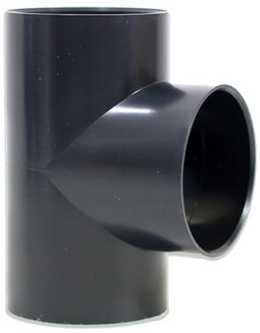 eco-filtration 56mm/2” Solvent Weld Tee Joiner – Durable PVC Pipe Fitting for 50mm Domestic Waste Pipe – Leak-Proof 3-Port Connector for Strong, Secure Connections