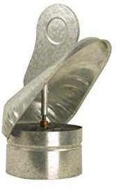 FUMAIOLO GIREVOLE CON ASTA CONICA E BRONZINA DIAMETRO 200 INOX