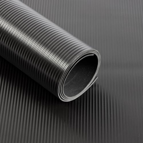 Revêtement de sol en PVC - Tapis en caoutchouc - Épaisseur : 2 mm - Tapis antidérapant en vinyle - Antidérapant et insensible aux liquides et à la saleté - Utilisation universelle (120 x 100 cm)