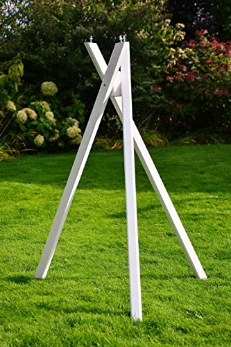 Ständer für Vogelhaus, Vogelhäuser, Vogelhäuschen, Futterhaus, Vogelhausständer Weiss