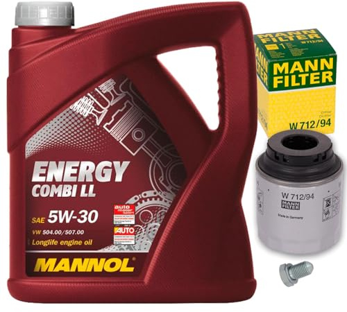 Ölfilter Filter + 5W30 Öl 1.2 + 1.4 TSI TFSI Polo 6R Passat 3C Golf 5