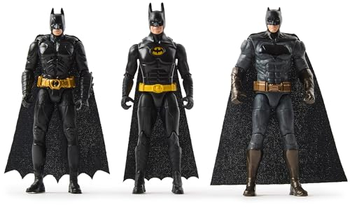 Batman 85th Limited Edition Batman Action Figures 3-Pack, 10-cm, 85th Anniversary Collectible Kids’ Toys for Boys and Girls Aged 3 and Up
