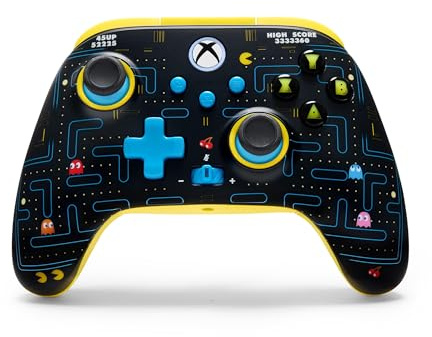 PowerA Wireless Controller for Xbox Series X|S - PAC-MAN SE, hall effect thumbsticks, low latency wireless, officially licensed, works with Xbox One and Windows 10/11
