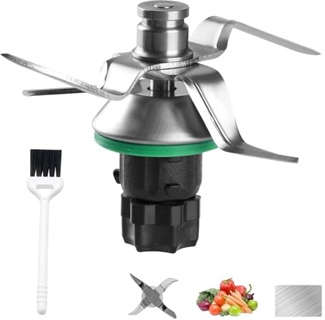 Lama Di Ricambio Compatibile Con Thermomix, Lama In Acciaio Inossidabile TM5 E TM6 Con Spazzola Versatile, Pulizia Rapida