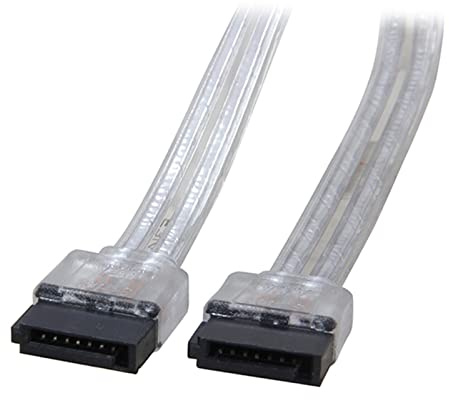 QSBVSO 18 Pollici 6 GB/s SATA3. Seriale Dati ATA. Cavo Compatible with Pc Computer Portatile Sata 3.0 sataiii 6 Gbps. Disco Fisso Disco del Disco Rigido/SSD - Nero(36 Inches,Silver)