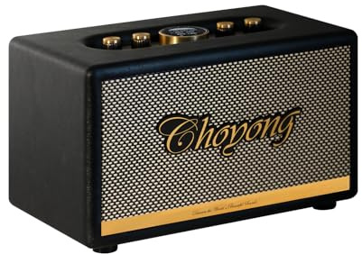 CHOYONG Maestro C2 WiFi Speaker Wireless Bluetooth Smart Speaker,Three-Way Speaker System,Internet Radio Global Station,Record Player Compatible with RCA Input,Choyoung C2