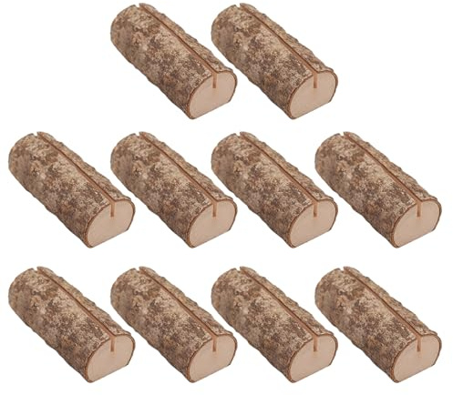 20 soportes de madera para números de mesa, notas de madera, etiquetas de comida para boda, fiesta, nombre, letrero de mesa