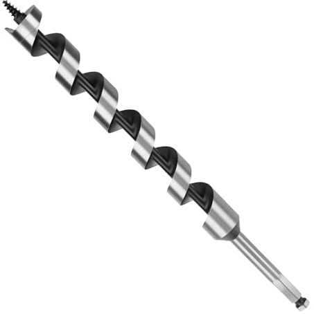 MOXPIFY 20mm Wood Auger Drill Bits 300mm Long, Timber Drill Bits | Hex Shank, Extra Long Wood Drill Bits For Woodworking (20mm x 300mm)