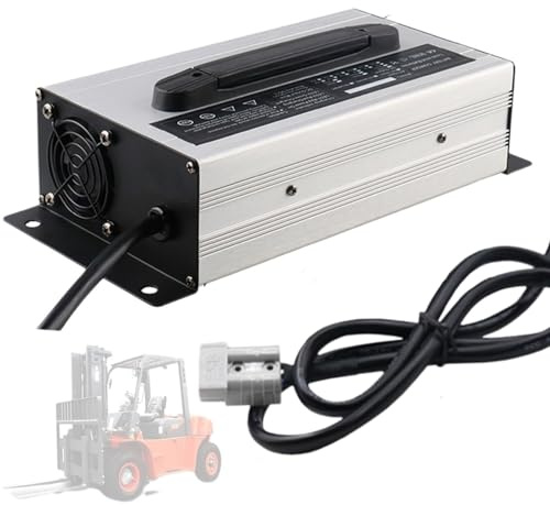 WLEJSL Caricabatterie per Carrelli Elevatori Elettrici da 1200 W, Caricabatterie Ad Alta Potenza 48 V 20 A con LED Che Mostra Lo Stato di Carica, Connettore Anderson 50 A/120 A/175 A/350,A1,120A