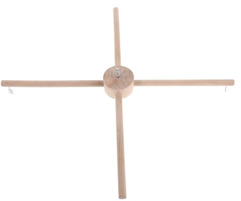 RORPOIR Expositor para Carillones de Viento de Madera Beige Base Plana y Soporte Vertical Personalizable para Decoración en Escuela o Obsequio