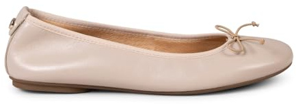 miMaO Bailarinas Mujer pies Anchos Hechas en Piel Beige, EU 37