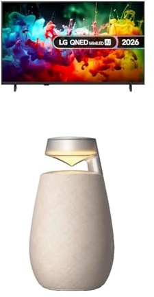 LG 43QNED70B6C 43-Inch QNED MiniLED AI 4K UHD Smart TV bundle with XO2 Portable Bluetooth Multi-Directional Speaker, 15H Battery Life, IP55 Waterproof