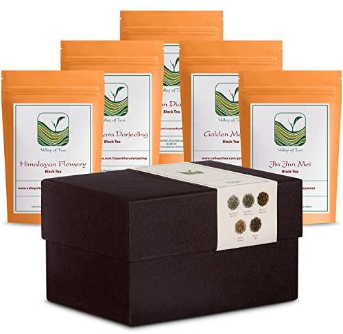 Coffret Cadeau Amateurs de Thés Noirs - Échantillons Uniques en Vrac Pour Les Inconditionnels Du Thé