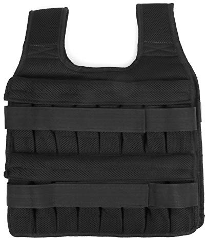 KEENSO Gewichtsweste, 35 kg verstellbares Lauftraining Atmungsaktive Weste Gewichtsgewicht Sandsack Mesh Weste für sportliches Krafttraining beim Laufen