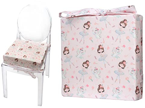 Emi&Sam SITZKISSEN Sitzerhöhung für Kinder Stuhlkissen Kinderstuhl Hochstuhl Tragbar Baby Kind Stuhl Kissen (2. Ballerina)