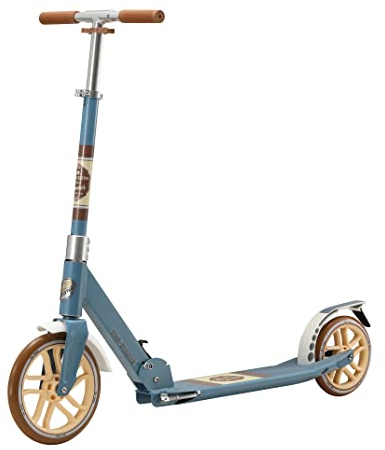 STAR SCOOTER Aluminium Kickscooter Roller Kinder Tret Roller für Jungen, Mädchen ab 8 Jahre | Big 255mm Wheel für Kinder und Erwachsene, Blau