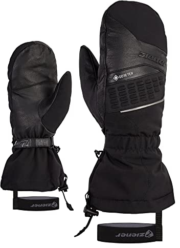 Ziener Herren GASTILO Ski-Fäustling/Wintersport | Gore-Tex lange Stulpe PFC frei, black, 9,5