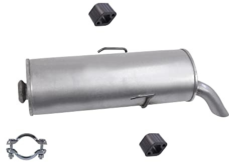 ATEC Germany Auspuff Schalldämpfer Set 1x Endschalldämpfer, mit Montagematerial Kompatibel mit PEUGEOT 106 I (1A, 1C), 106 II (1A_, 1C_)