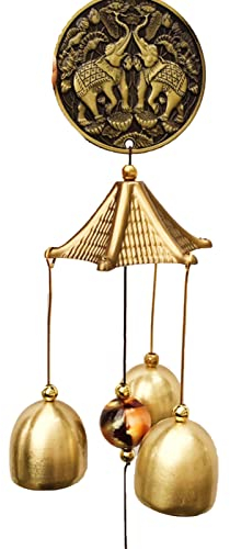Campane a Vento in Metallo Vintage, Feng Shui Cinese Fortunato Campana Appeso Ornamento,Campane a Vento Sospese Fatte a Mano Campane a Vento Vintage per Casa Giardino Patio Yard Appendere