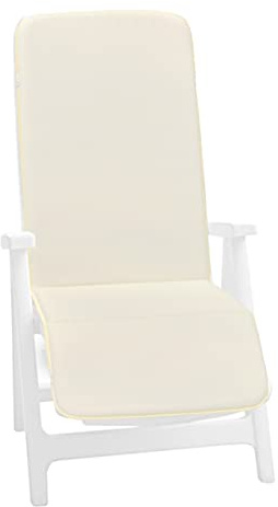 emmevi Kissen Stuhl Sitzkissen Écru Weiche Matratze Liege Sessel Garten Klappbar Mod.BUCANEVE DIS_48