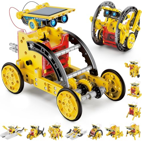 Hot Bee Solar Roboter Kinder, Experimente für Kinder ab 6-10, Geschenk Junge 8 9 10 11 12 Jahre, Spielzeug ab 8-12 Jahre für Jungen