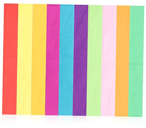 EXCEART 20 Blätter farbiges Krepppapier blutendes Seidenpapier Origami-Gewebe Kraftpapier flyer Packpapier für Blumensträuße Papierverpackung für Blumenstrauß origami basteln DIY papier