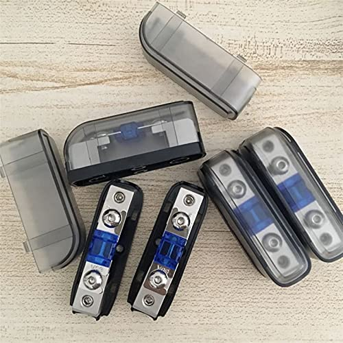 Sicherungen 5 TEILE/LOS Car Audio vernickelt AFS Mini ANL Sicherungsblock mit Sicherung 20A 30A 40A 50A 60A 80A 100A 125A Sicherungen(Size:With 5pcs 50A fuse)