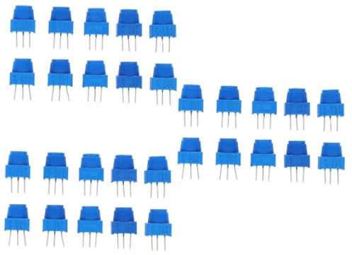 GLEAVI 30stücke Teiliges Trimmer-potentiometer Sortiment Mit Widerstandswerten Hochpräzise Einstellbare Widerstände Mit Komfortablem Knopfdesign Für Vielseitige Anwendungen