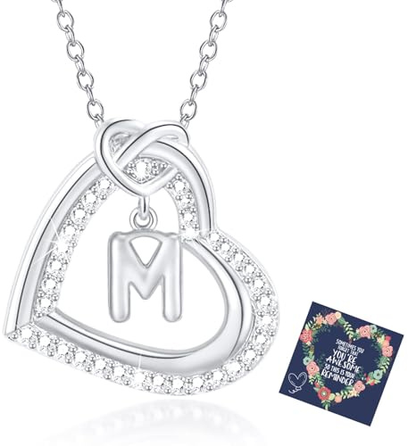 Inicial Collar Mujer Corazon Colgante Regalos Originales Para Mujer Niña