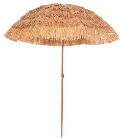 Xalteafe Parasols en Paille De Chaume,Parasols De Plages en Chaume,Parasols Tiki en Chaume,Pliable,Ombres,RéGlable,Convient pour Les Jardins,Les Plages,Les Restaurants avec Terrasse,Hôtel