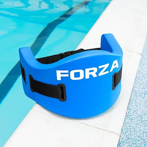 FORZA Jogginggürtel zum Schwimmen | Einstellbare Auftriebsunterstützung für Wassertraining | Ideal für Aqua-Aerobic, Rehabilitation und Fitness | Erhältlich in Rot, Gelb und Blau (1, L)