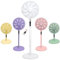 Knight 2in1 16 Pedestal Stand Fan & Desk Fan with Remote Control, Timer & 3 speed Setting | 9 Blades Turbo Wind | Round Base | Oscillation | Easy Assemble - No Tools Required, Off White