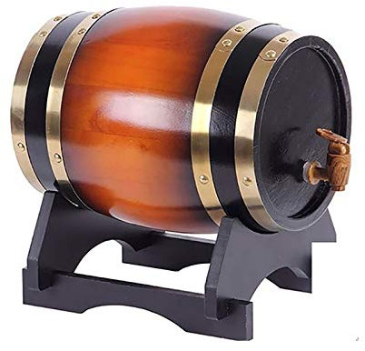 Weinfass aus Holz, Eichenfass, Spirituosen- und Whisky-Aufbewahrung, handgefertigt aus weißer Eiche, geeignet für Zuhause, Bar, Party