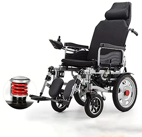 All Terrain Faltbarer Elektrorollstuhl für Senioren - 500W wartungsfreier Motor mit Anti-Kipp-360°-Joystick für Outdoor-Mobilität