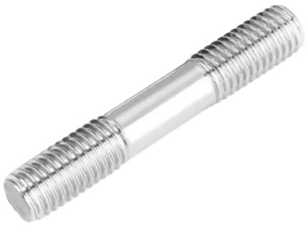 KSeSii 1-10 piezas de varilla roscada de doble extremo M3 M4 M5 M6 M8 M10 M12 M16 304 pernos prisioneros de acero inoxidable Varilla dentada Pernos prisioneros sin cabeza(M16-1pcs,25mm)