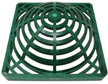 9 Outdoor Square Dome Atrium Grate Drain Cover 0903SDG / 09147G (1, Green)