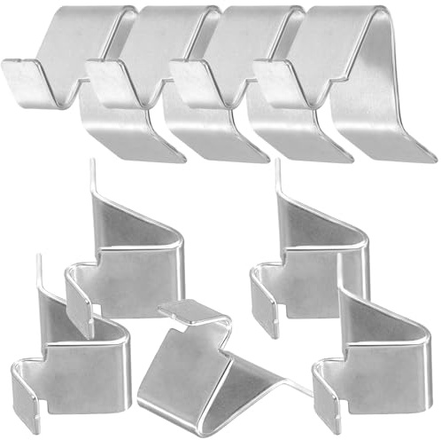 Metall Regalhalterungen 10 Stück für Aktenschrank und Buchregal | Silber, Eisen, Einfache Struktur, Leicht, Langlebig und Formstabil, Regalbodenträger