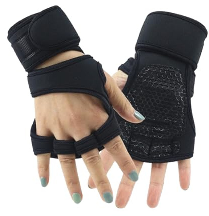 Galenecx Gants de Fitness, Gants Musculation Respirant, Gants de Sport Réglables Antidérapants, Protection Rembourrée de la Paume, pour Femme Homme pour Gym Cyclisme Halterophilie Tractions